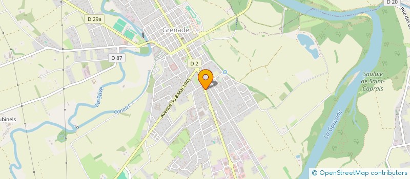 localisation de l'entreprise VIGNES & CEPAGES  GRENADE SUR GARONNE