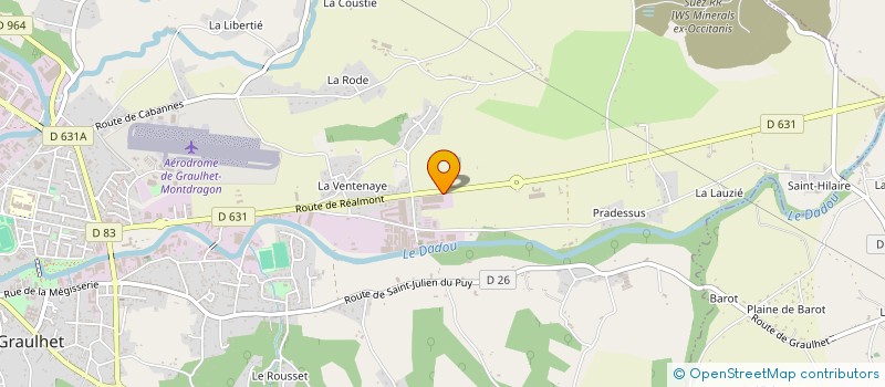 localisation de l'entreprise VIGNES DE NABEILLOU  GRAULHET