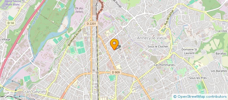 localisation de l'entreprise VIGNES DU LAC à ANNECY