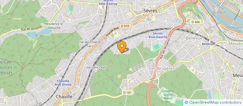 localisation de l'entreprise VIGNES EN SEVRES à SEVRES