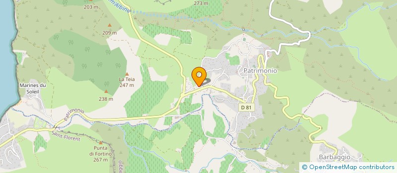 localisation de l'entreprise VIGNES ET SERVICES à PATRIMONIO