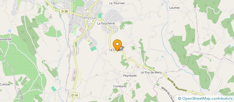 localisation de l'entreprise VIGNES & NOIX DU CHAUZE à MEYSSAC
