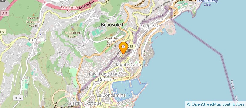 localisation de l'entreprise VIGNES STORES à BEAUSOLEIL