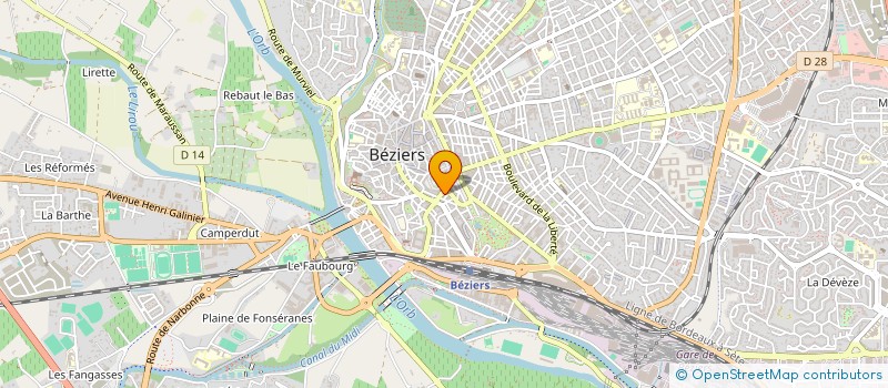 localisation de l'entreprise VIGNES TERRES HERAULTAISES à BEZIERS