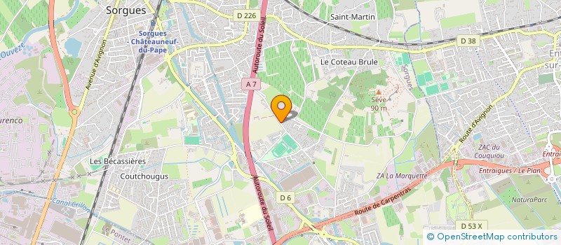 localisation de l'entreprise VIGNION  SORGUES