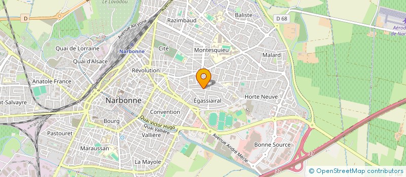 localisation de l'entreprise VIGNOBLE ALEO LUCIEN  NARBONNE