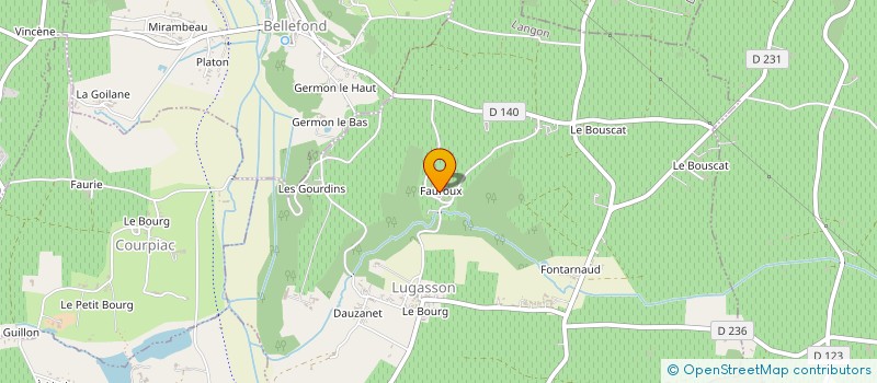 localisation de l'entreprise VIGNOBLE BOUDON  SOULIGNAC