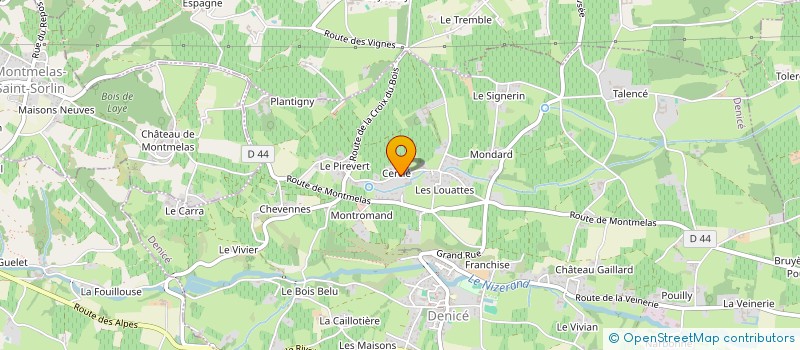 localisation de l'entreprise VIGNOBLE DE CERCY  DENICE