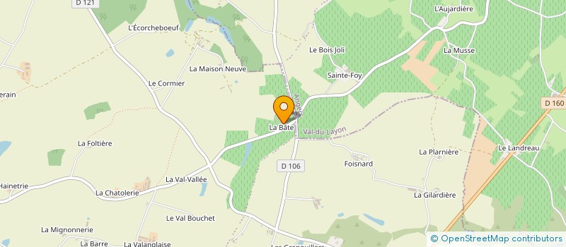 localisation de l'entreprise VIGNOBLE DE LA BATE  CHEMILLE-EN-ANJOU