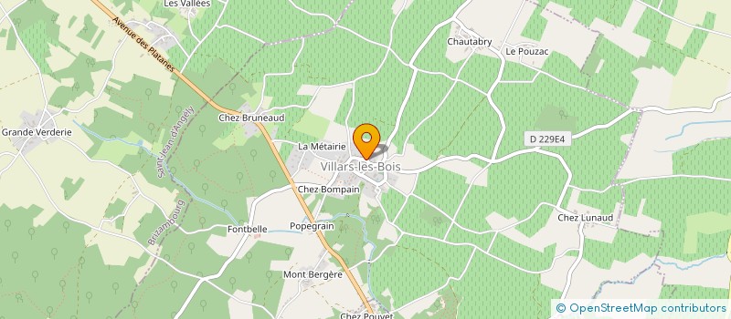 localisation de l'entreprise VIGNOBLE DE LA COLLINE  VILLARS-LES-BOIS