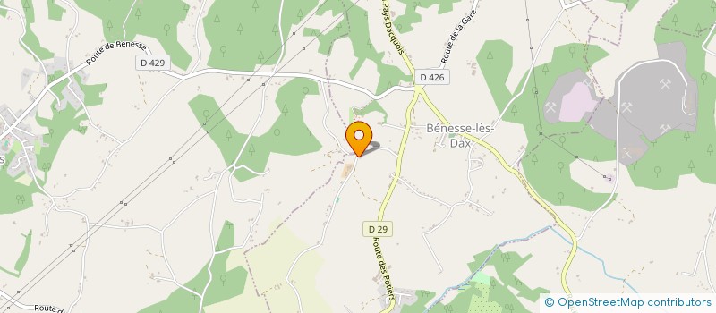 localisation de l'entreprise VIGNOBLE DE PRIBAT  BENESSE-LES-DAX