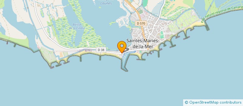 localisation de l'entreprise VIGNOBLE ET MAREE à SAINTES-MARIES-DE-LA-MER