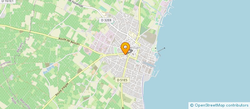 localisation de l'entreprise VIGNOBLE EVOLUTION à MARSEILLAN
