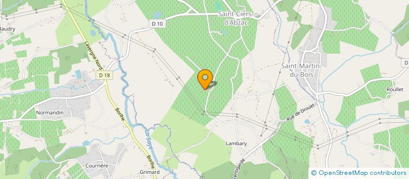 localisation de l'entreprise VIGNOBLE LAFOI  SAINT-CIERS-D'ABZAC