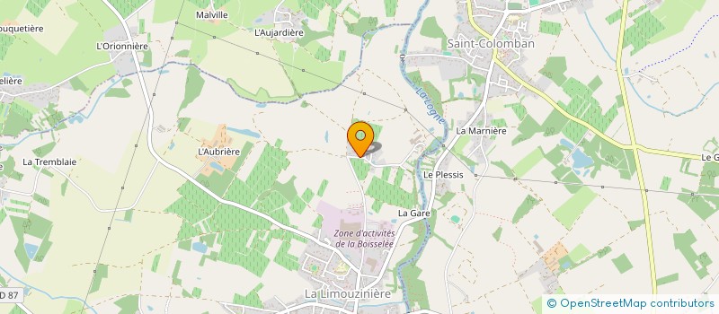 localisation de l'entreprise VIGNOBLE MALIDAIN  LA LIMOUZINIERE