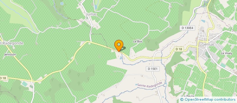 localisation de l'entreprise VIGNOBLE P&E BANIER  JUILLAC