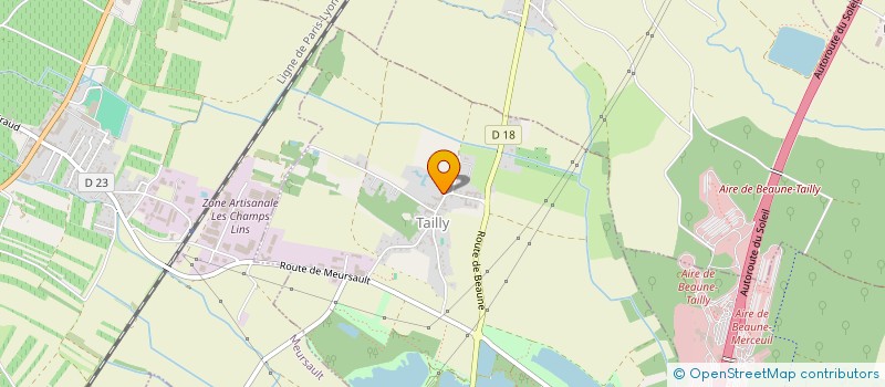 localisation de l'entreprise VIGNOBLE PVG  TAILLY