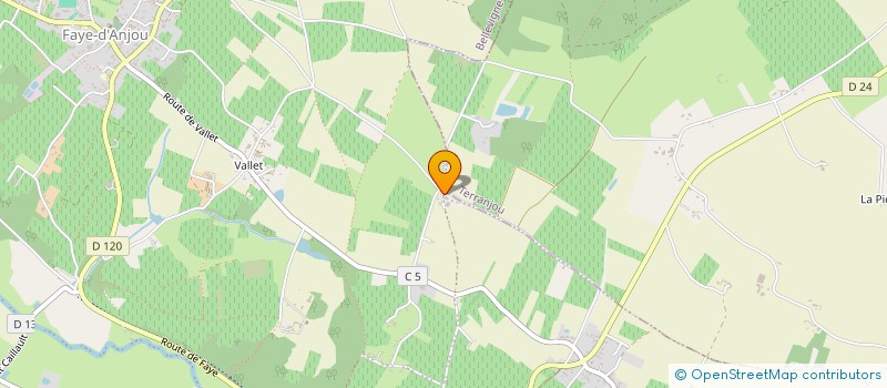 localisation de l'entreprise VIGNOBLE RAHARD à BELLEVIGNE-EN-LAYON