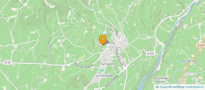 localisation de l'entreprise VIGNOBLE SAUREL  RASTEAU