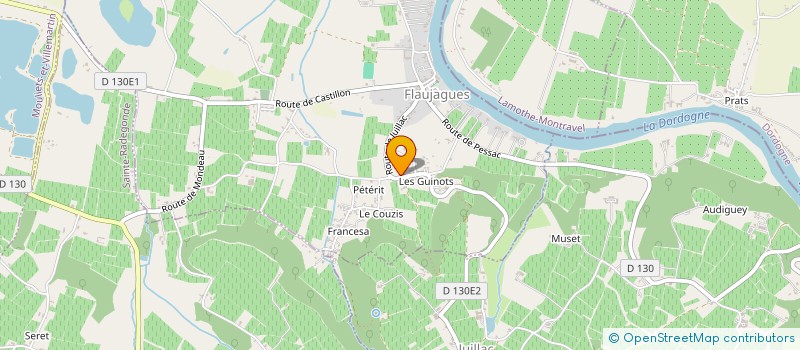 localisation de l'entreprise VIGNOBLES ALBESSARD-AUBERT  FLAUJAGUES