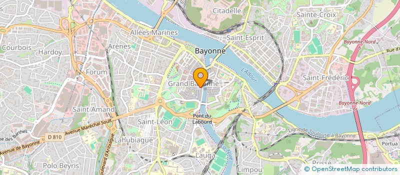 localisation de l'entreprise VIGNOBLES B.A.B à BAYONNE