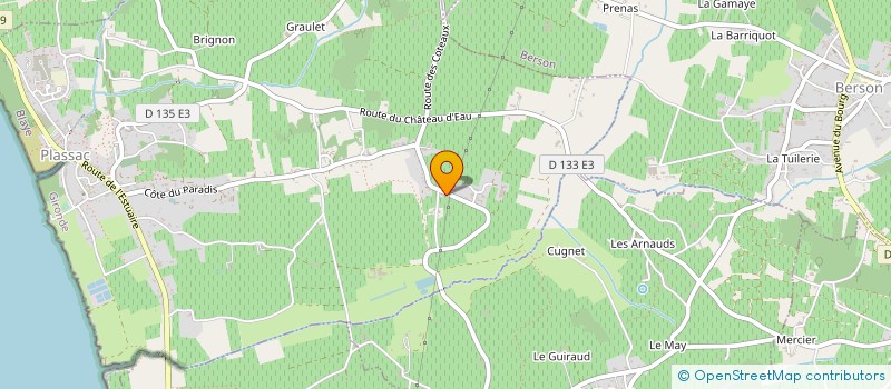 localisation de l'entreprise VIGNOBLES BEUQUILA à PLASSAC