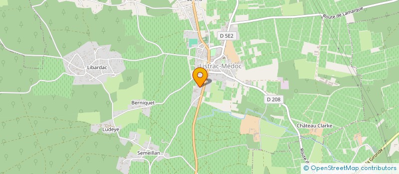 localisation de l'entreprise VIGNOBLES BIBIAN à LISTRAC-MEDOC