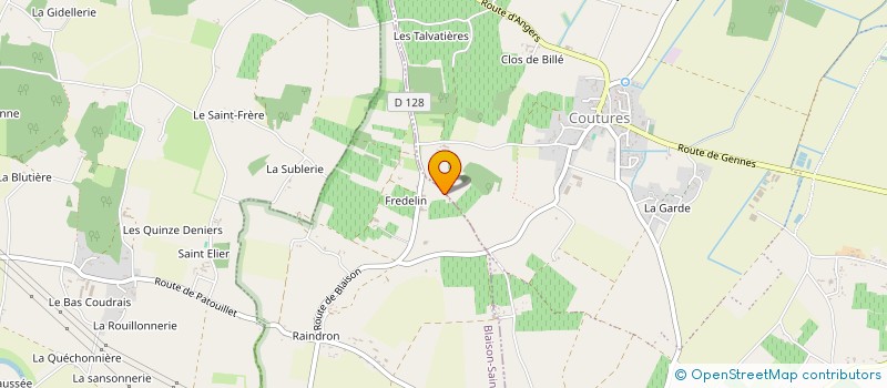 localisation de l'entreprise VIGNOBLES BIOTTEAU  LES GARENNES SUR LOIRE