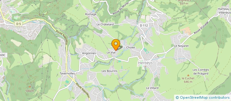 localisation de l'entreprise VIGNOBLES BONNIVARD  HERBEYS