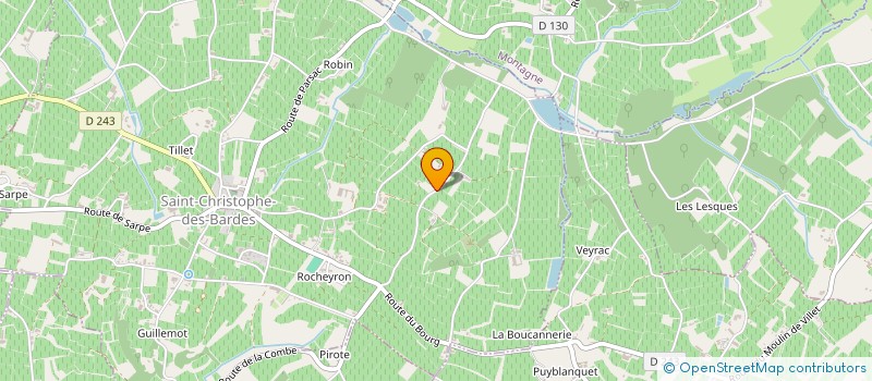 localisation de l'entreprise VIGNOBLES BOUREL  SAINT-SULPICE-DE-FALEYRENS