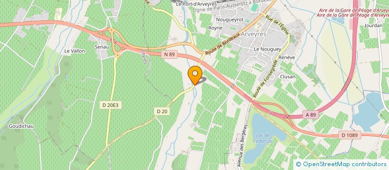 localisation de l'entreprise VIGNOBLES CHATELIER  ARVEYRES