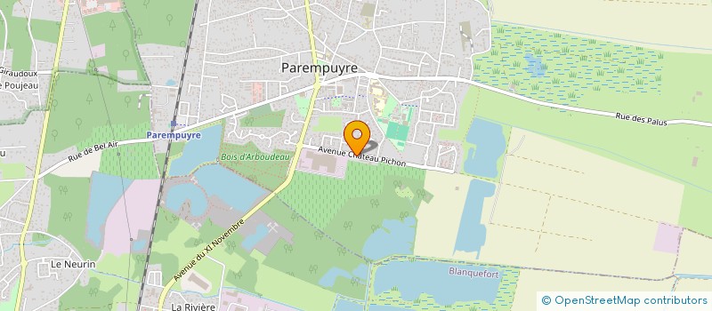 localisation de l'entreprise VIGNOBLES CLEMENT FAYAT  PAREMPUYRE