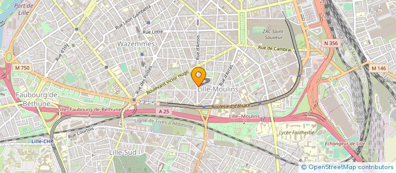 localisation de l'entreprise VIGNOBLES DE FRANCE  LILLE