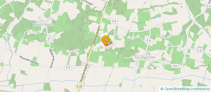 localisation de l'entreprise VIGNOBLES DE NINAN  SARRAGACHIES