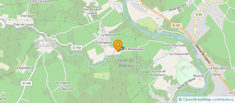 localisation de l'entreprise VIGNOBLES DE RICHEMONT à VAL-DE-COGNAC