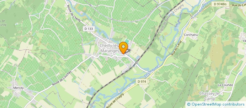 localisation de l'entreprise VIGNOBLES DES FOURNEAUX  CHEILLY-LES-MARANGES