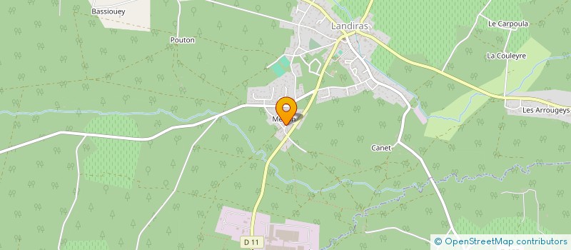 localisation de l'entreprise VIGNOBLES DIFFUSION G.R.  LANDIRAS