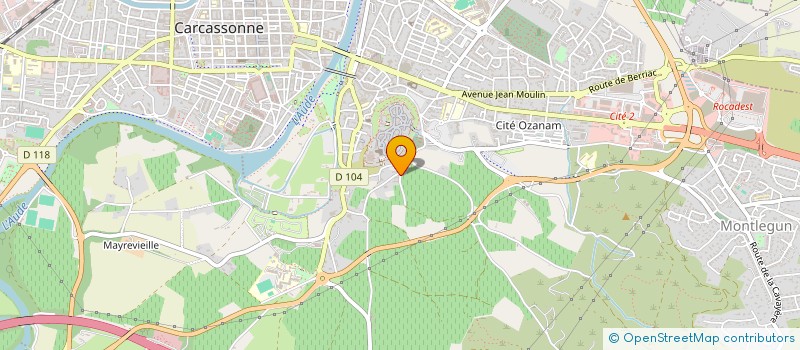 localisation de l'entreprise VIGNOBLES DOMAINE FOUNT GRANDO CITE  CARCASSONNE