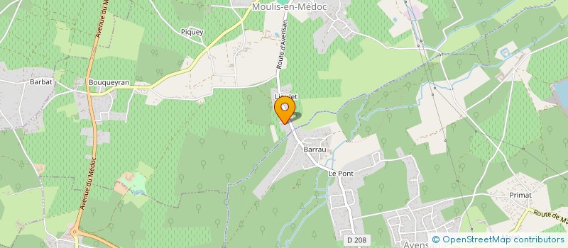 localisation de l'entreprise VIGNOBLES DU BOIS DE LA GRAVETTE  MOULIS-EN-MEDOC