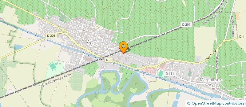 localisation de l'entreprise VIGNOBLES DU CHATEAU à AY-CHAMPAGNE