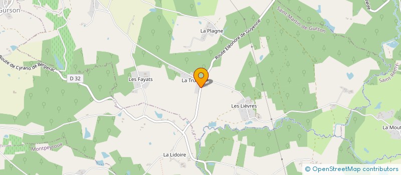 localisation de l'entreprise VIGNOBLES DUBARD à SAINT-MEARD-DE-GURCON