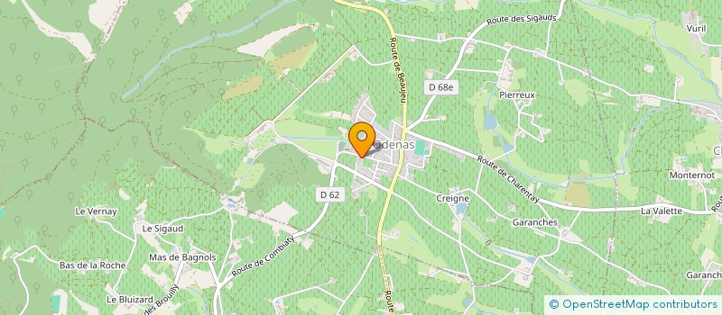 localisation de l'entreprise VIGNOBLES DUPRE GOUJON  ODENAS