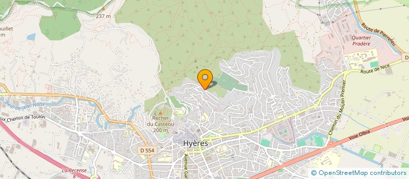 localisation de l'entreprise VIGNOBLES ET CHATEAUX DE PROVENCE à HYERES