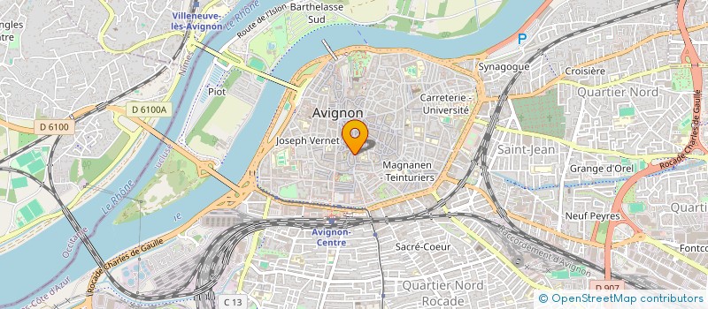 localisation de l'entreprise VIGNOBLES ET TERROIRS DU RHONE  AVIGNON