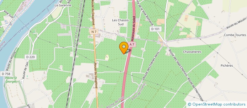 localisation de l'entreprise VIGNOBLES FAUGIER  LA ROCHE-DE-GLUN