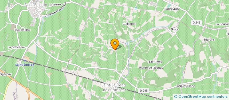 localisation de l'entreprise VIGNOBLES FLORISOONE à SAINT-LAURENT-DES-COMBES