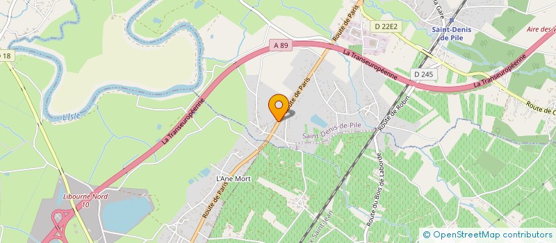 localisation de l'entreprise VIGNOBLES FORTIN  SAINT-DENIS-DE-PILE