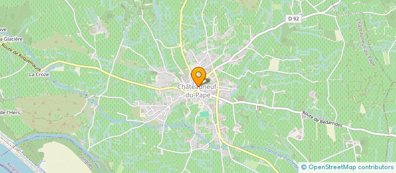 localisation de l'entreprise VIGNOBLES HILLAIRE  CHATEAUNEUF-DU-PAPE