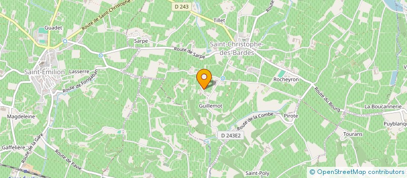 localisation de l'entreprise VIGNOBLES K  SAINT-CHRISTOPHE-DES-BARDES