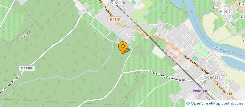 localisation de l'entreprise VIGNOBLES LEVEQUE  PODENSAC